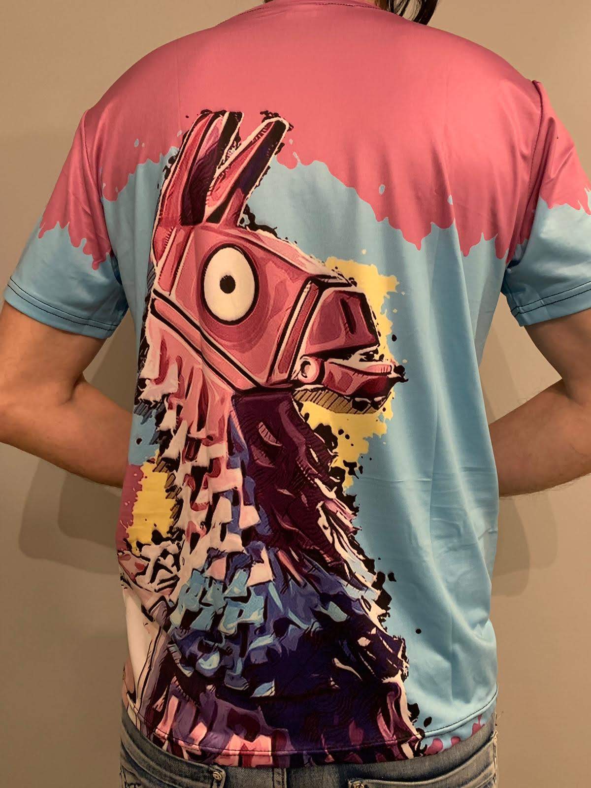 Llama Fortnite Battle Royale Graphic T-Shirt