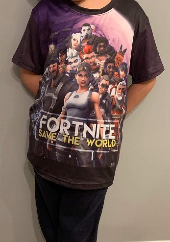 Save the World Fortnite Battle Royale Graphic T-Shirt